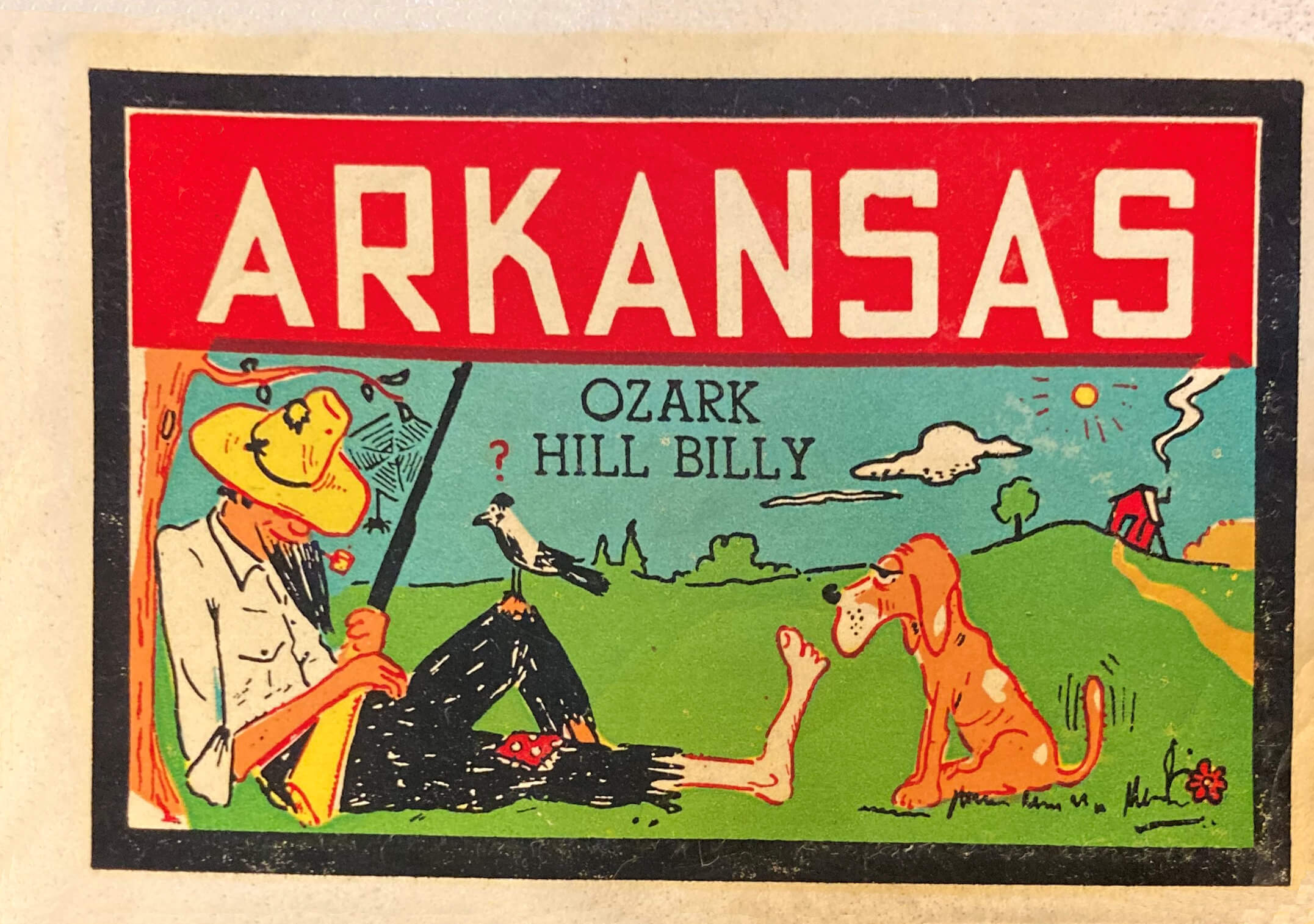 (image for) Arkansas Vintage Vacation Stickers